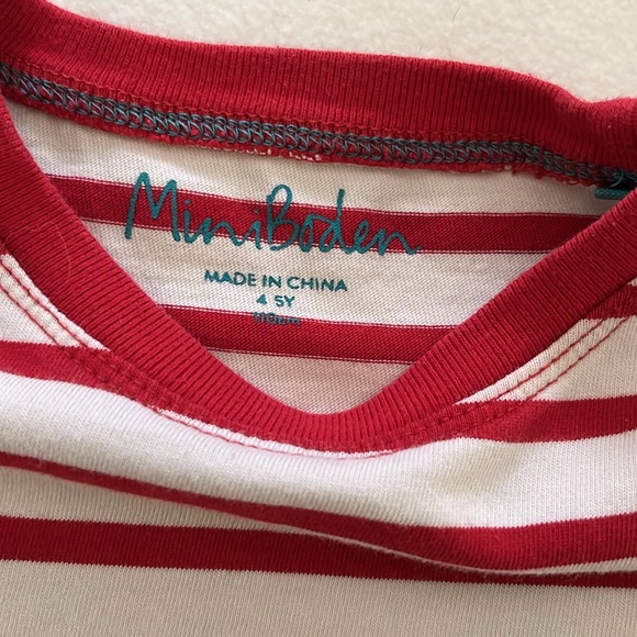 Mini Boden Snowman shirt 4-5 yr - Picture 4 of 4